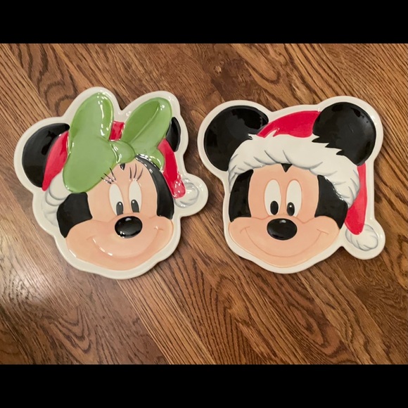 Other - RARE Mickey and Minnie Christmas Plates